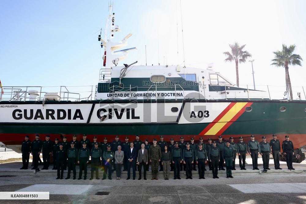 King Felipe VI Visits Civil Guard Maritime Unit - Cadiz