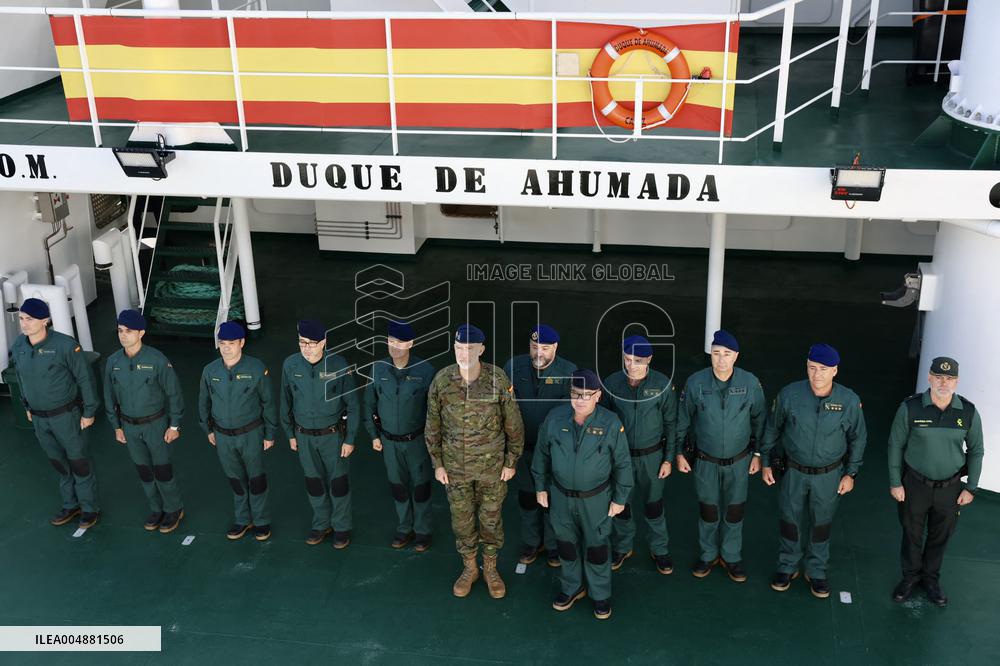 King Felipe VI Visits Civil Guard Maritime Unit - Cadiz