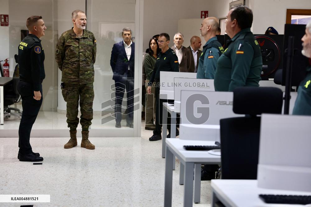 King Felipe VI Visits Civil Guard Maritime Unit - Cadiz