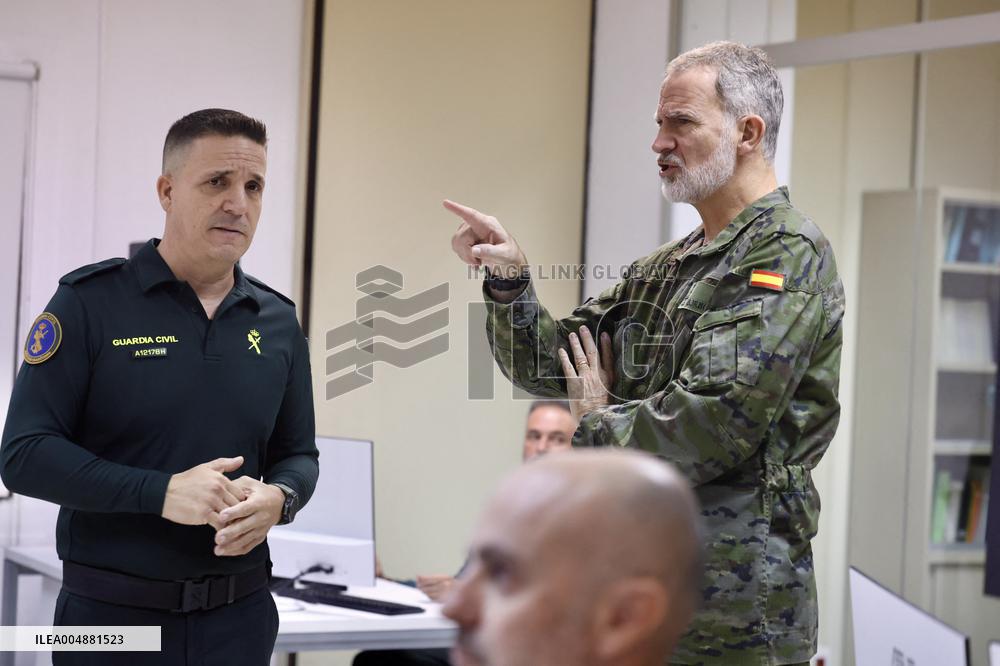 King Felipe VI Visits Civil Guard Maritime Unit - Cadiz