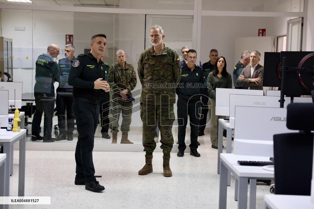King Felipe VI Visits Civil Guard Maritime Unit - Cadiz