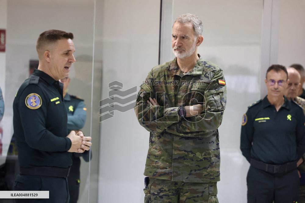 King Felipe VI Visits Civil Guard Maritime Unit - Cadiz