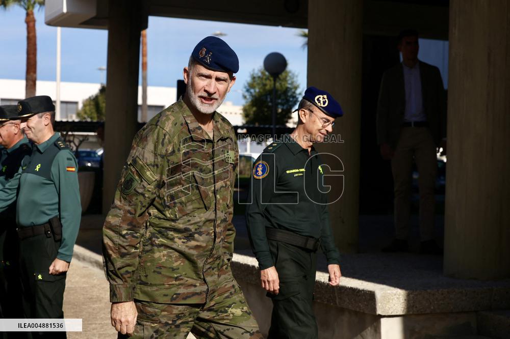 King Felipe VI Visits Civil Guard Maritime Unit - Cadiz