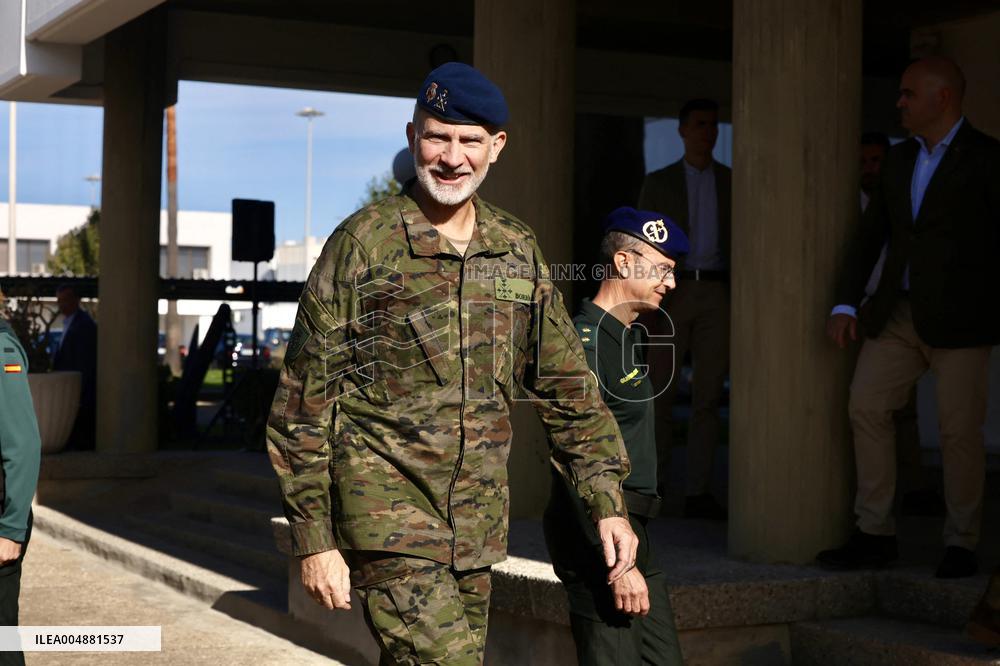 King Felipe VI Visits Civil Guard Maritime Unit - Cadiz