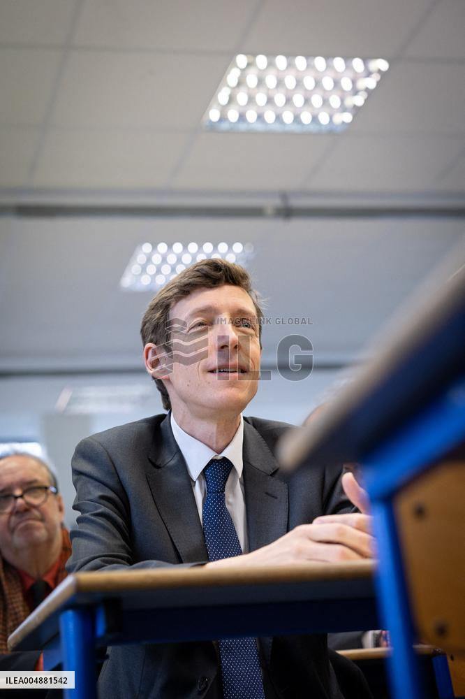 Edouard Geffray visit Gustave Ferrie High School - Paris AJ