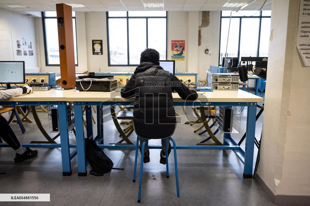 Edouard Geffray visit Gustave Ferrie High School - Paris AJ