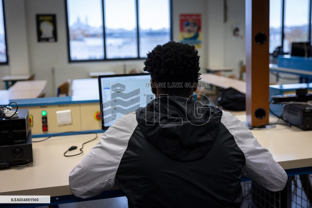 Edouard Geffray visit Gustave Ferrie High School - Paris AJ