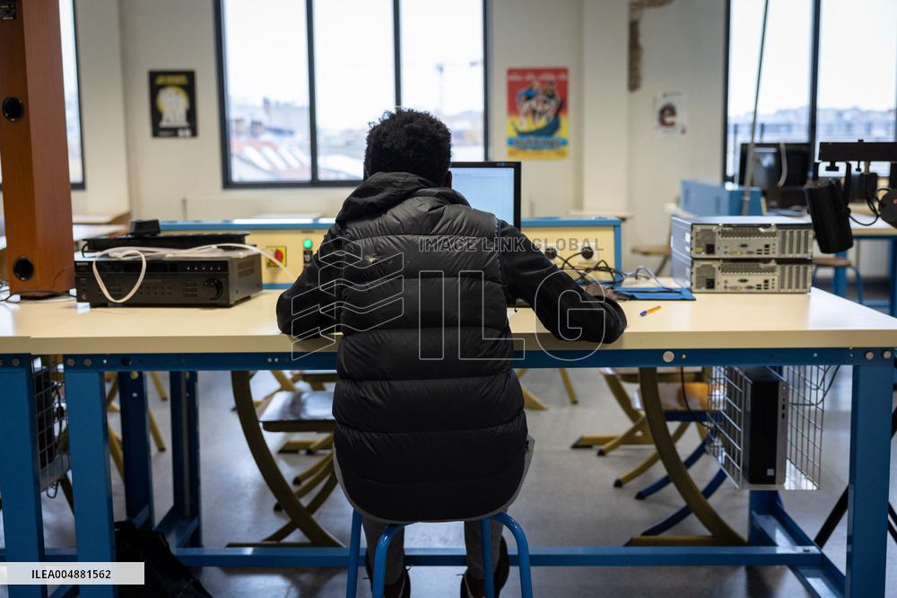 Edouard Geffray visit Gustave Ferrie High School - Paris AJ