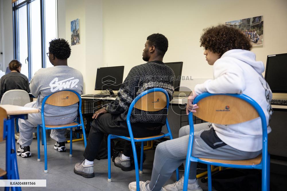 Edouard Geffray visit Gustave Ferrie High School - Paris AJ