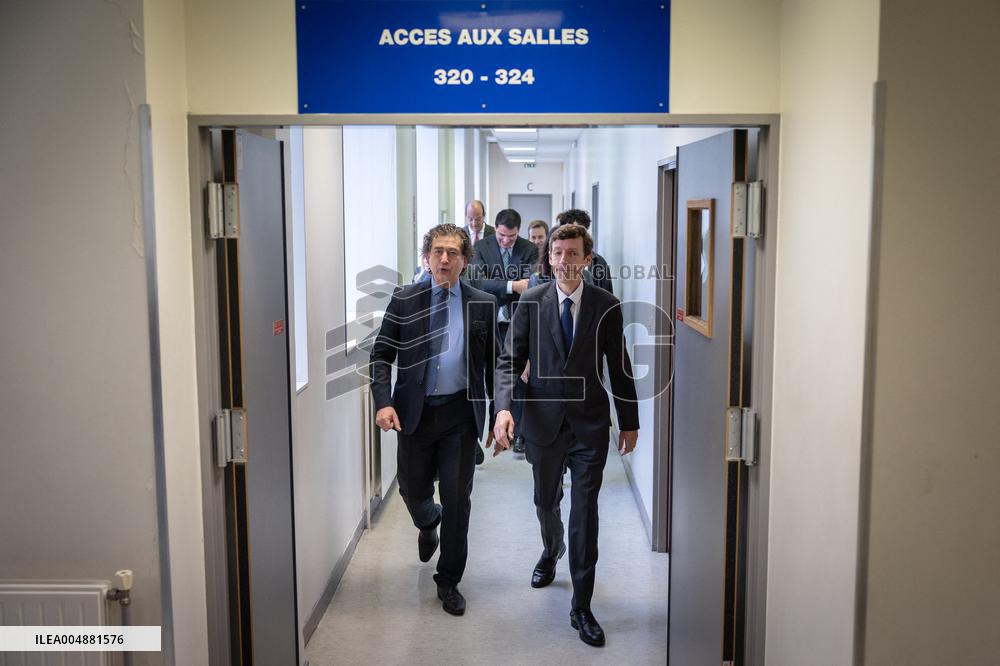 Edouard Geffray visit Gustave Ferrie High School - Paris AJ