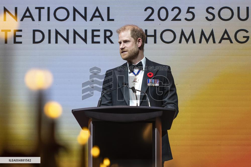 Prince Harry at True Patriot Love's National Tribute Dinner - Toronto