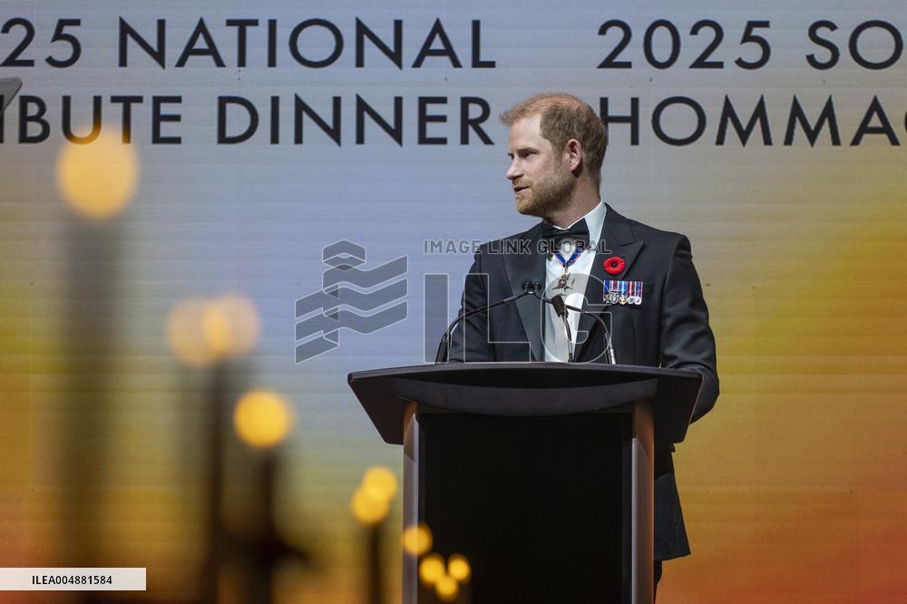 Prince Harry at True Patriot Love's National Tribute Dinner - Toronto