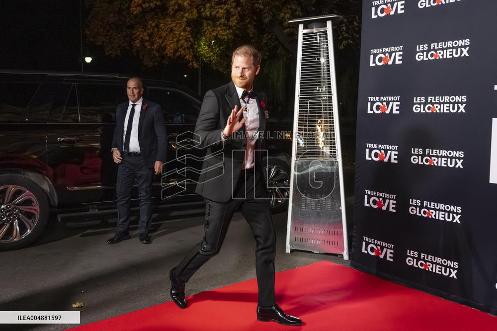 Prince Harry at True Patriot Love's National Tribute Dinner - Toronto