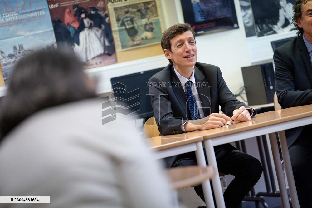 Edouard Geffray visit Gustave Ferrie High School - Paris AJ