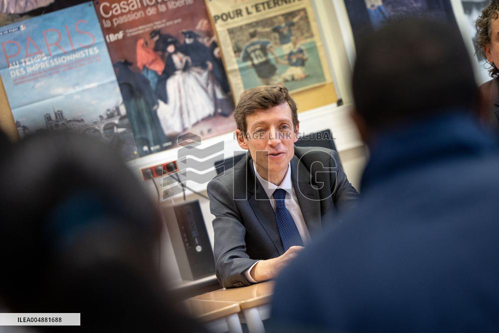 Edouard Geffray visit Gustave Ferrie High School - Paris AJ