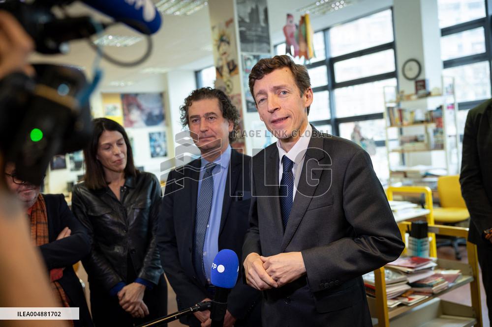 Edouard Geffray visit Gustave Ferrie High School - Paris AJ