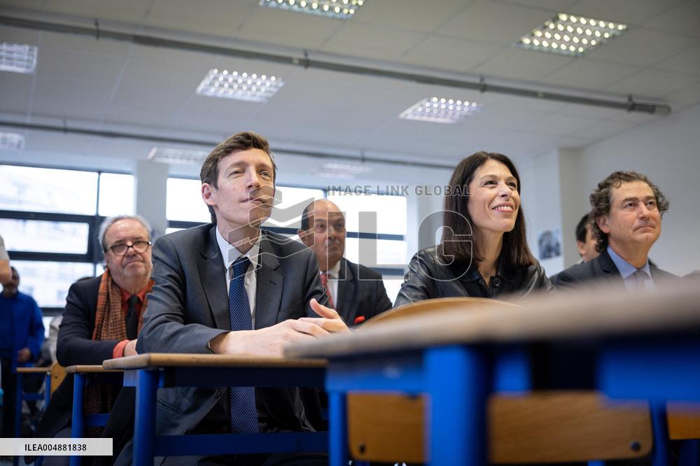 Edouard Geffray visit Gustave Ferrie High School - Paris AJ