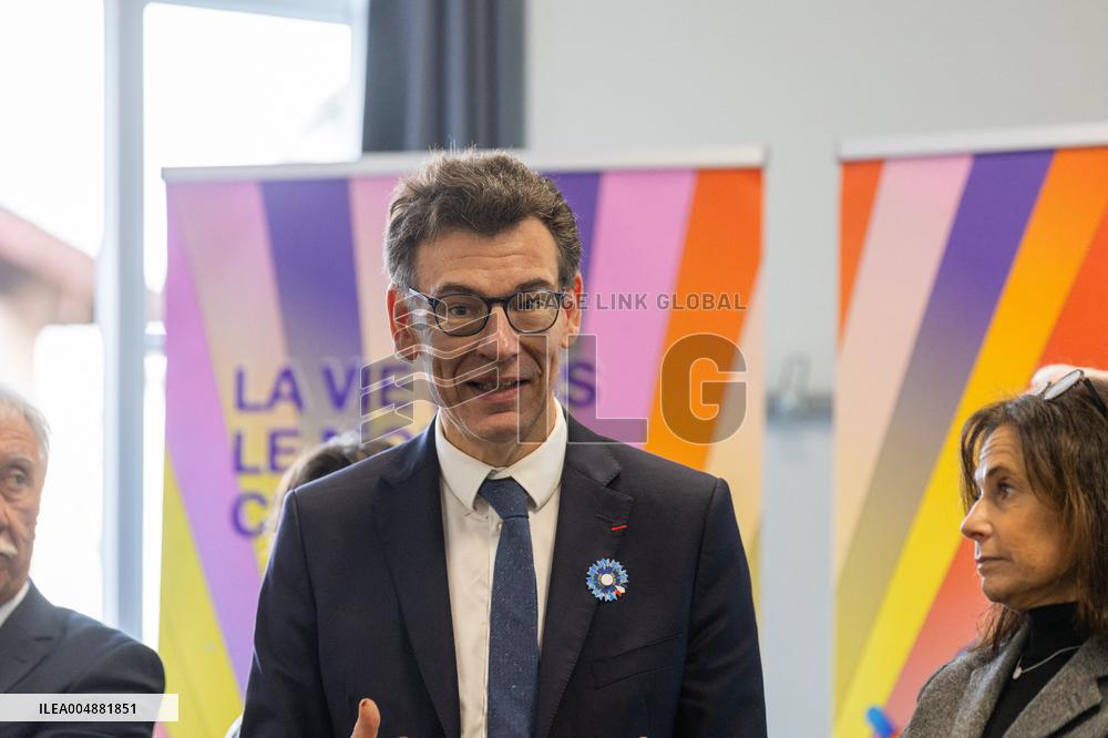 Minister Philippe Baptiste Visits Champollion University In Albi - France