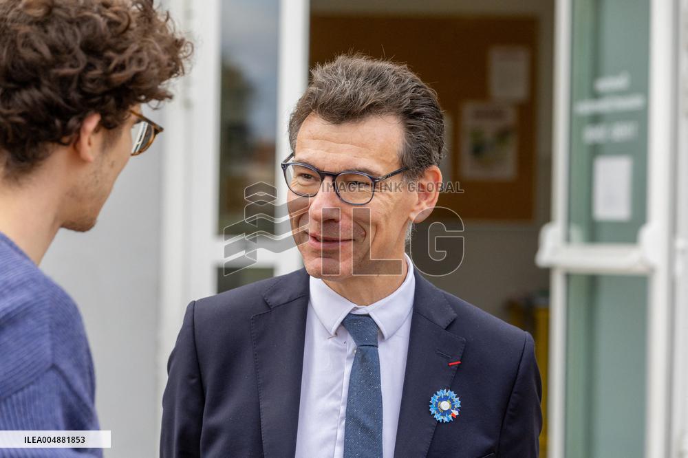 Minister Philippe Baptiste Visits Champollion University In Albi - France