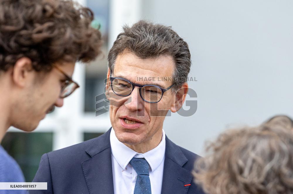 Minister Philippe Baptiste Visits Champollion University In Albi - France