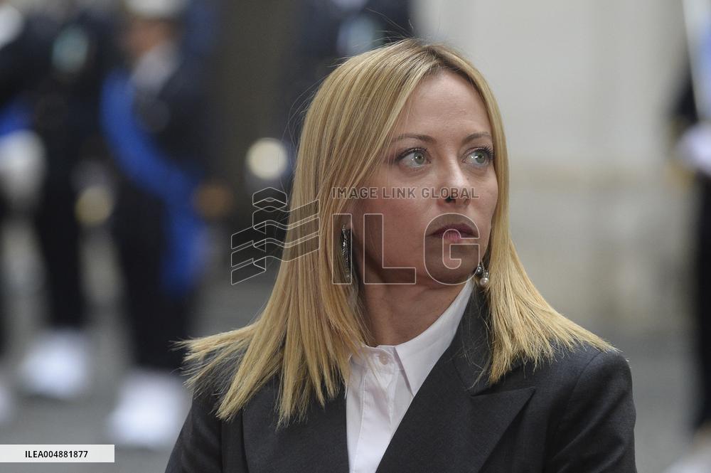 Giorgia Meloni Receives Palestinian Authority President - Rome
