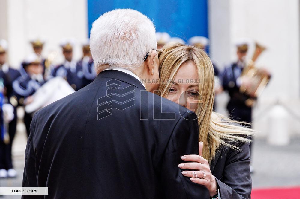 Giorgia Meloni Receives Palestinian Authority President - Rome