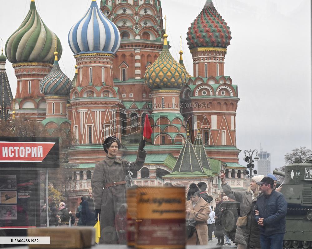 Outdoor Exhibition Commemorating Military Parade - Moscow