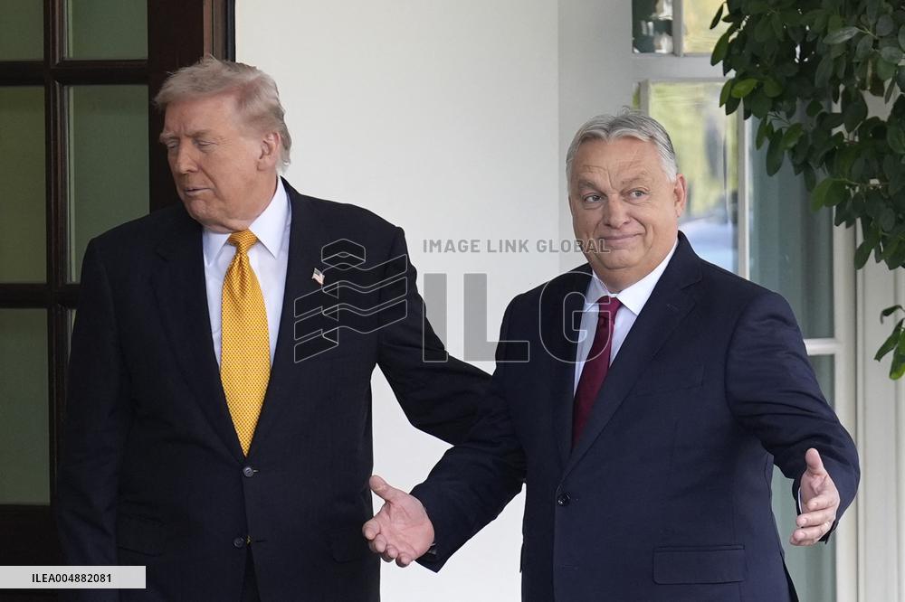 Donald Trump greets Viktor Orban - Washington