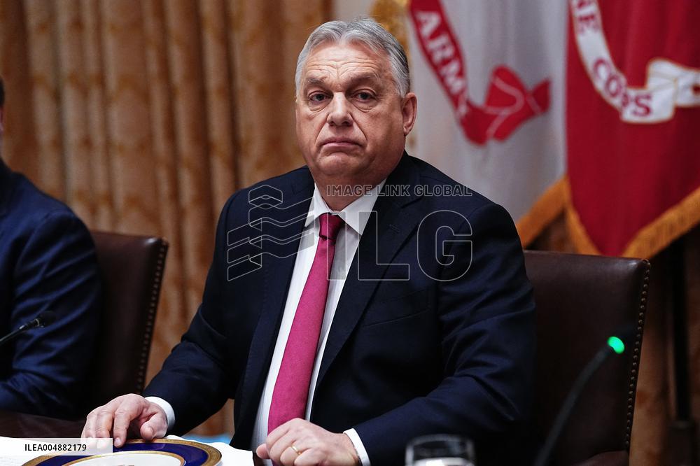 Trump Hosts a Bilateral Lunce with PM Orban of Hungary