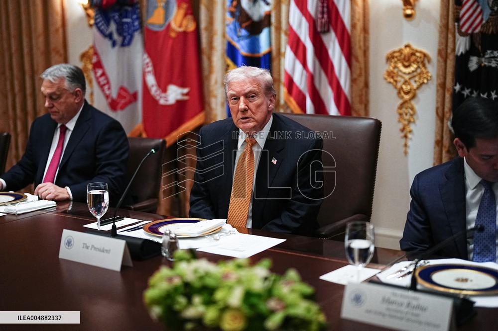 Trump Hosts a Bilateral Lunce with PM Orban of Hungary