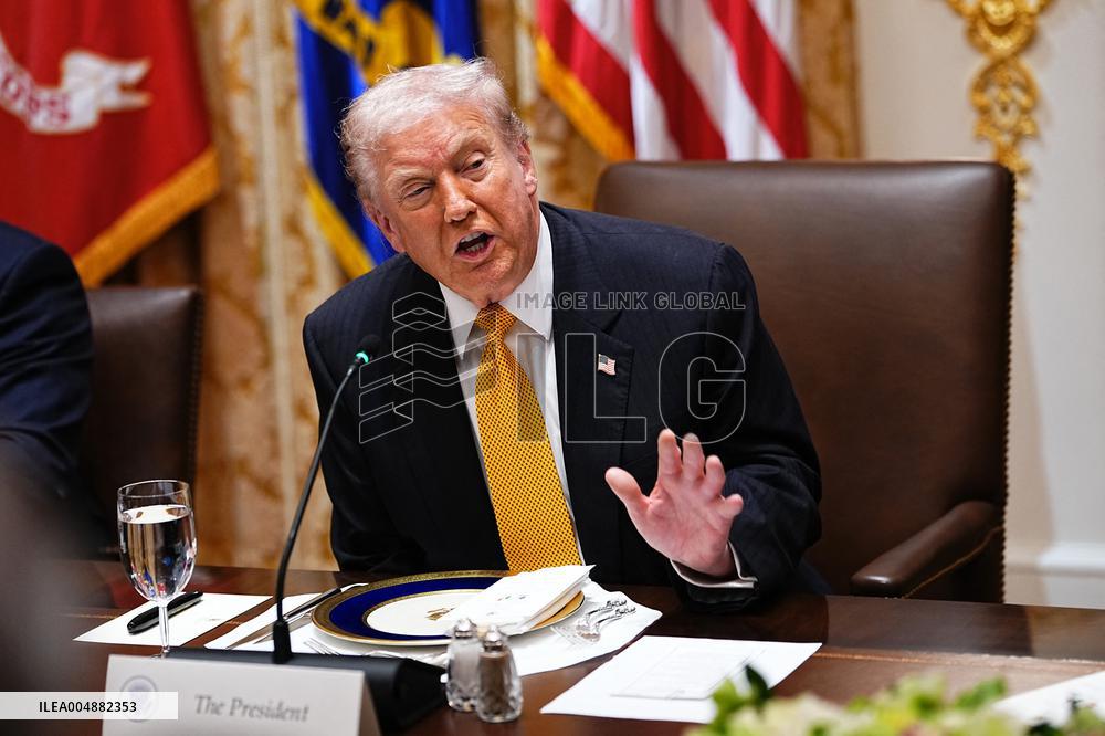 Trump Hosts a Bilateral Lunce with PM Orban of Hungary