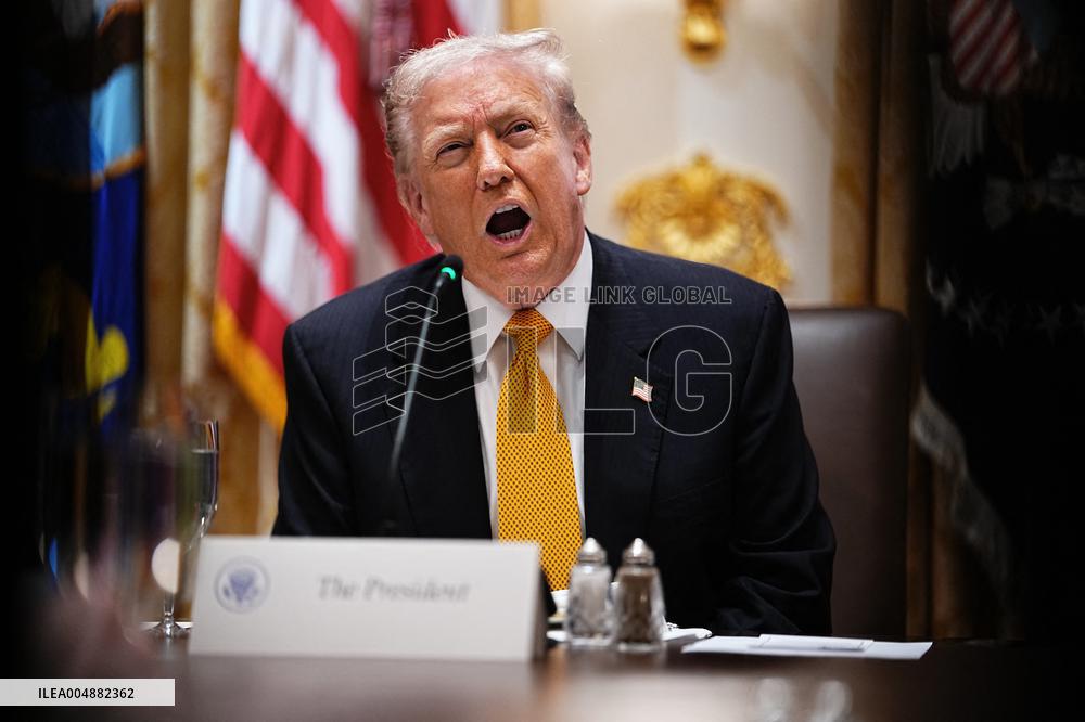 Trump Hosts a Bilateral Lunce with PM Orban of Hungary