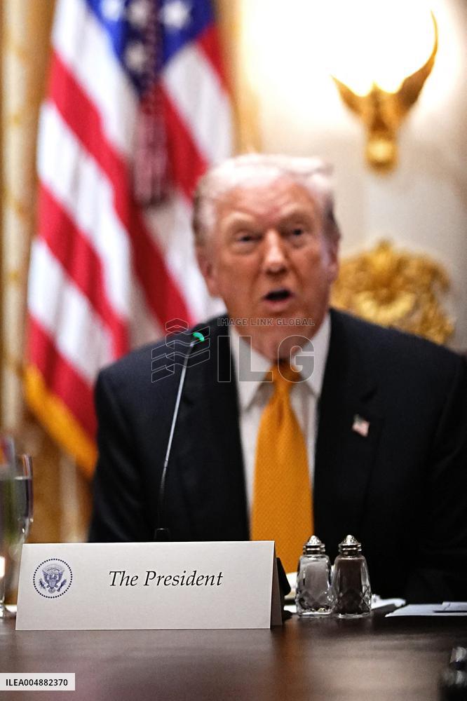 Trump Hosts a Bilateral Lunce with PM Orban of Hungary