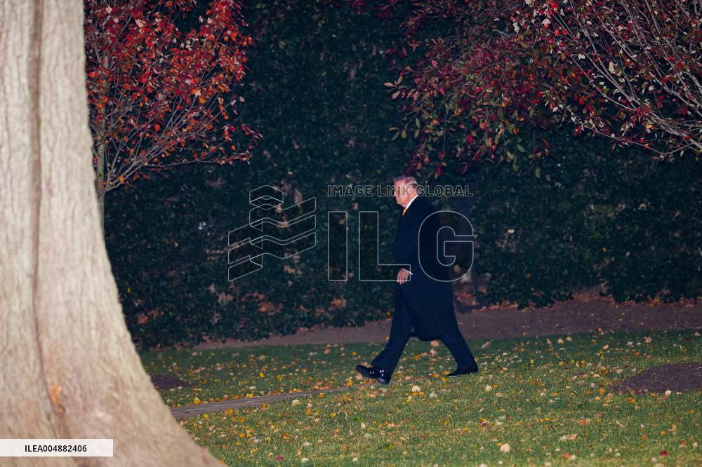 Trump Departs for Palm Beach, FL