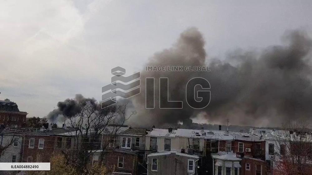 US: Massive Warehouse Fire Rages in Baltimore’s Remington Neighborhood