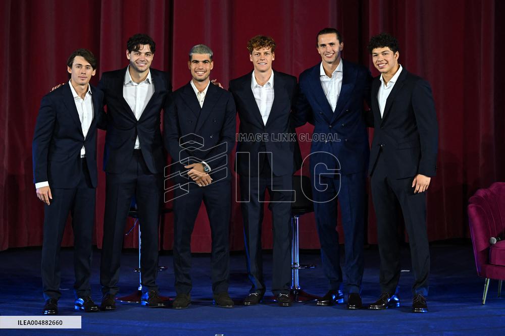 Carlos Alcaraz and Jannik Sinner at 2025 Nitto ATP Finals in Torino