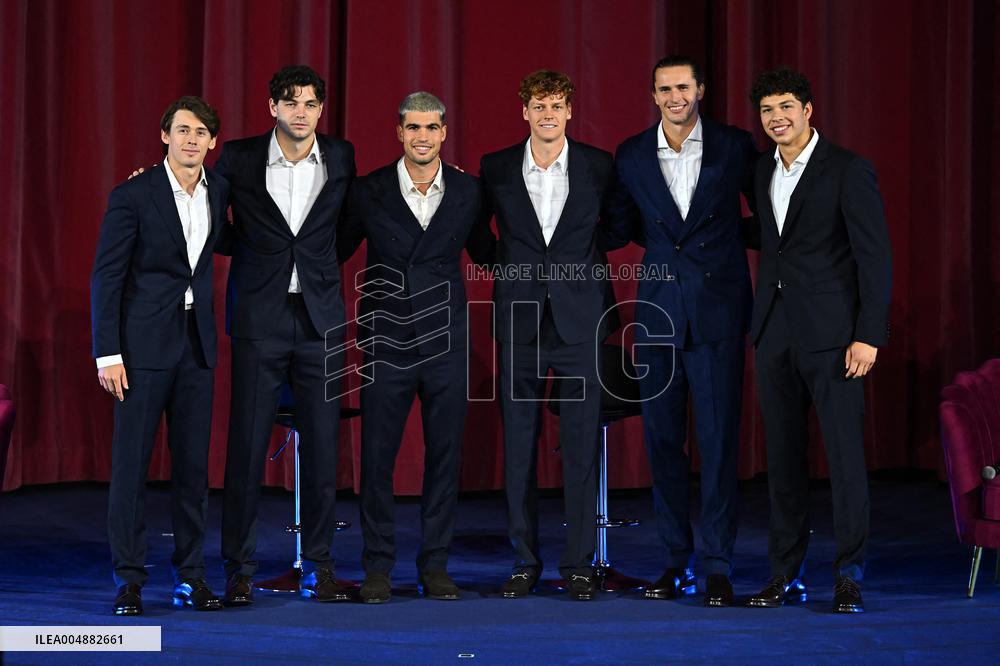 Carlos Alcaraz and Jannik Sinner at 2025 Nitto ATP Finals in Torino