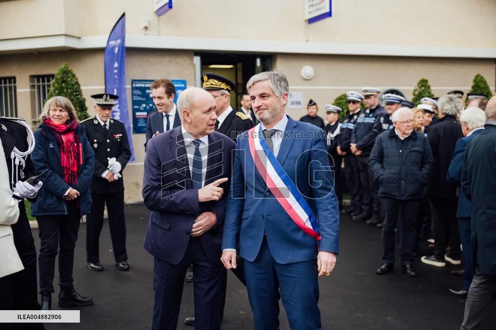 Marie-Pierre Vedrenne at inauguration of police headquarters in Dinard