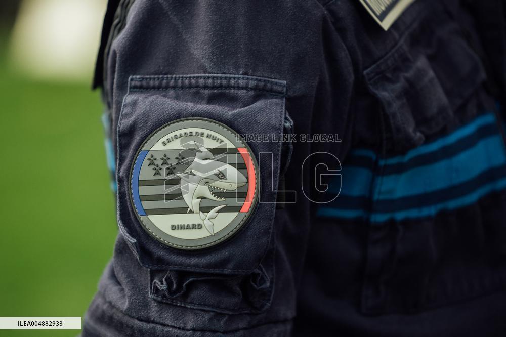 Marie-Pierre Vedrenne at inauguration of police headquarters in Dinard