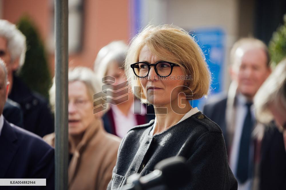 Marie-Pierre Vedrenne at inauguration of police headquarters in Dinard