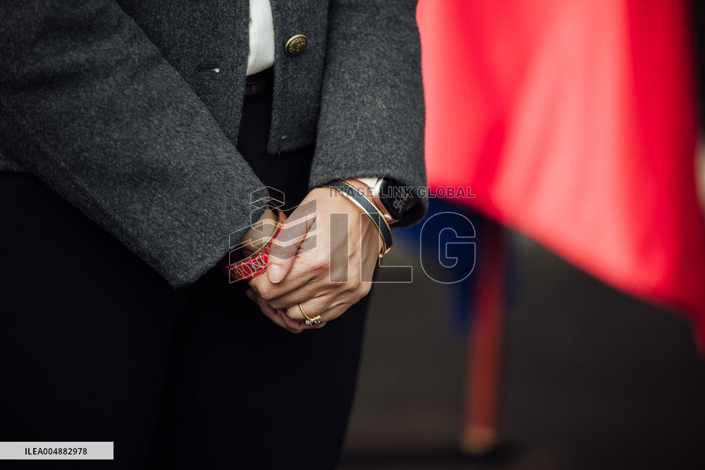 Marie-Pierre Vedrenne at inauguration of police headquarters in Dinard