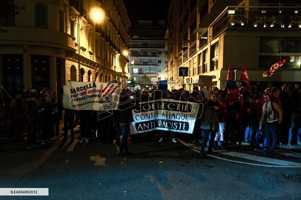 Jordan Bardella signs copies of his book Ce que veulent les Français - Nice