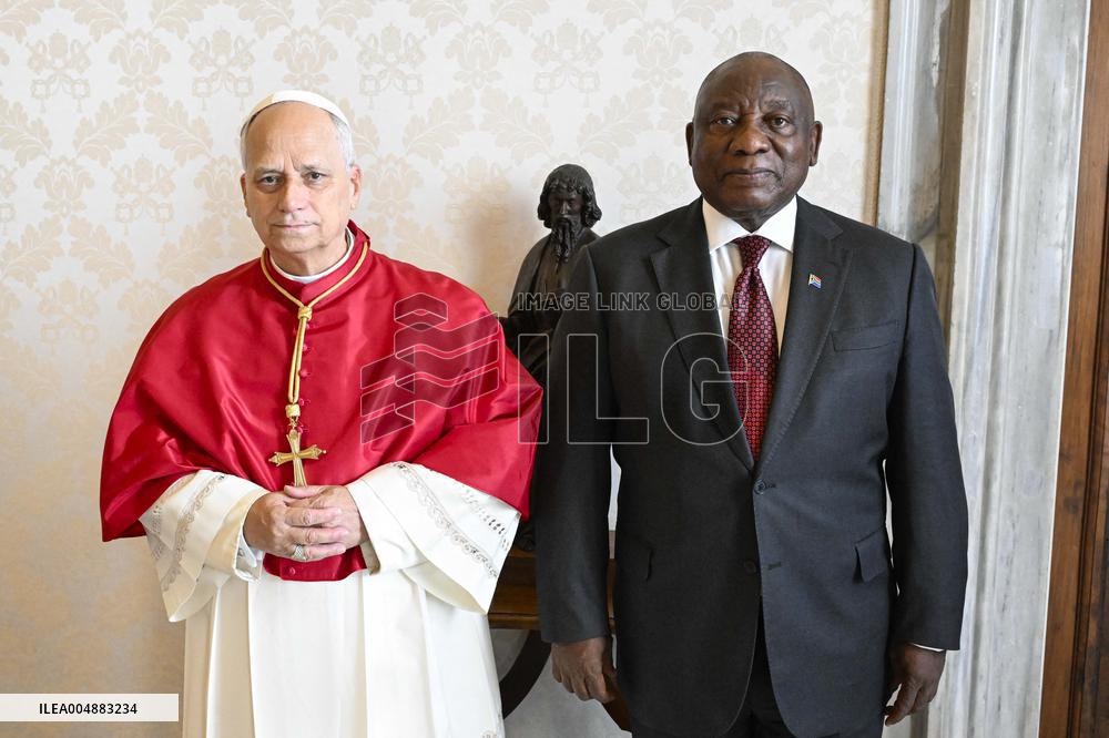 Pope Leo XIV Meets President Of South Africa - Vatican