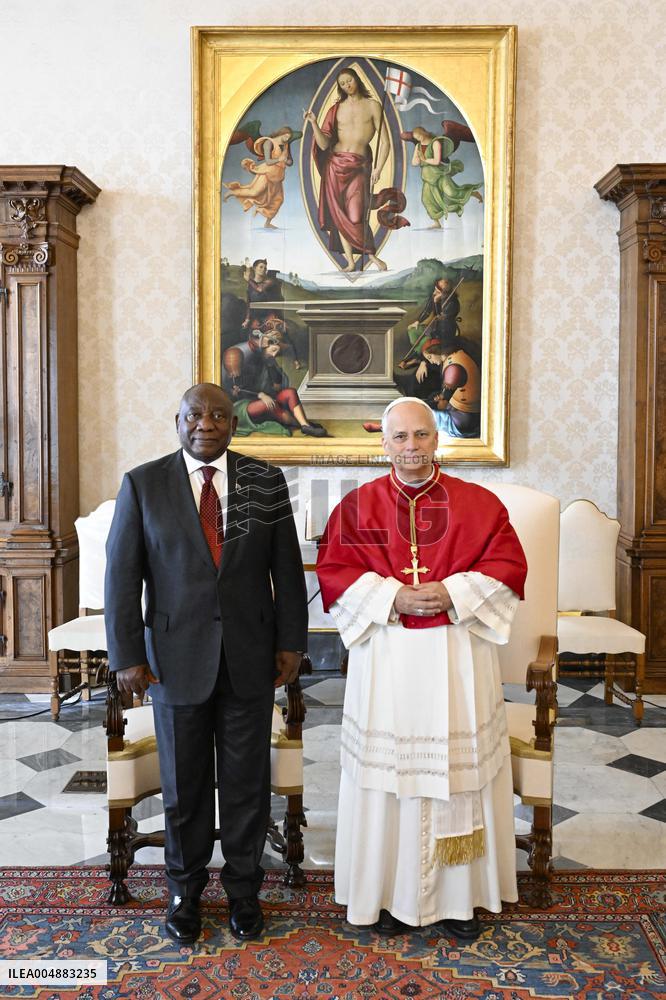 Pope Leo XIV Meets President Of South Africa - Vatican