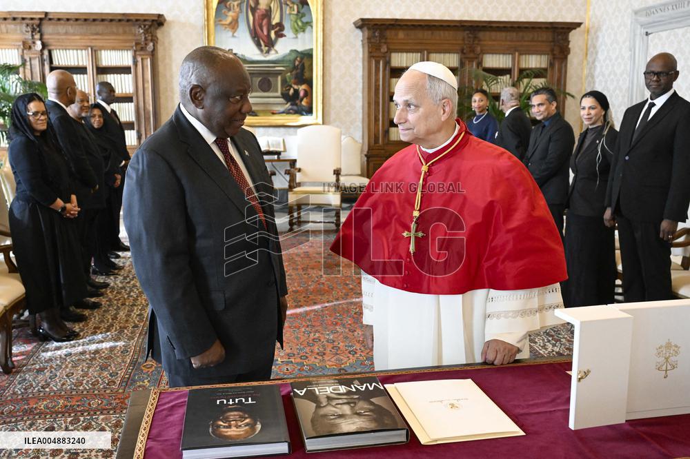 Pope Leo XIV Meets President Of South Africa - Vatican