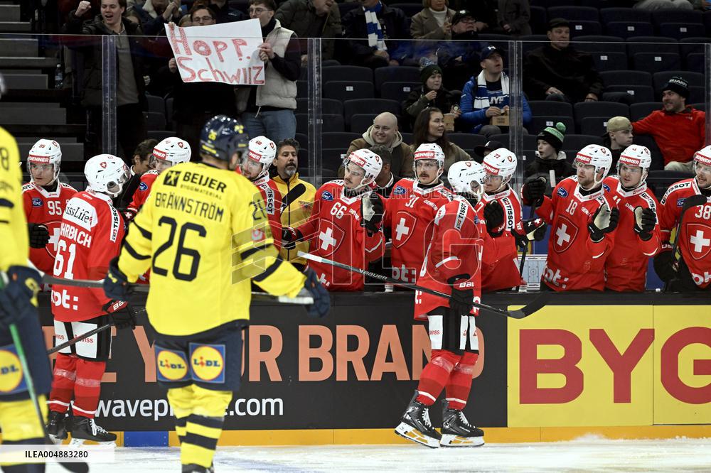 Euro Hockey Tour 2025 in Tampere, Finland - Sweden vs. Switzerland