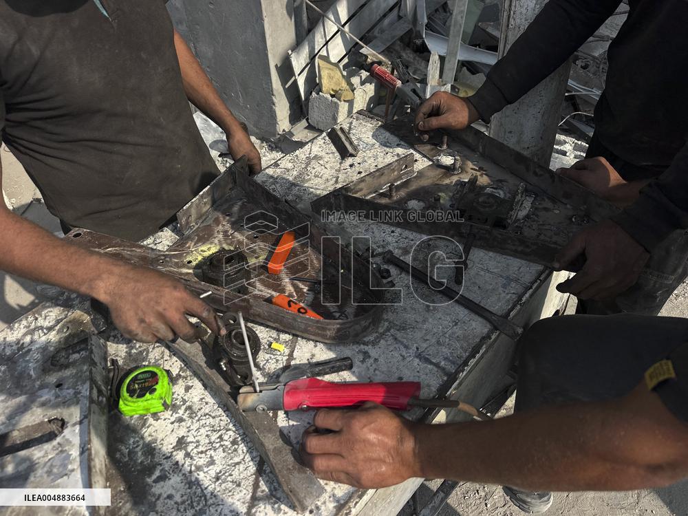 Gaza Man Rebuilds Bombed Bakery - Gaza Strip