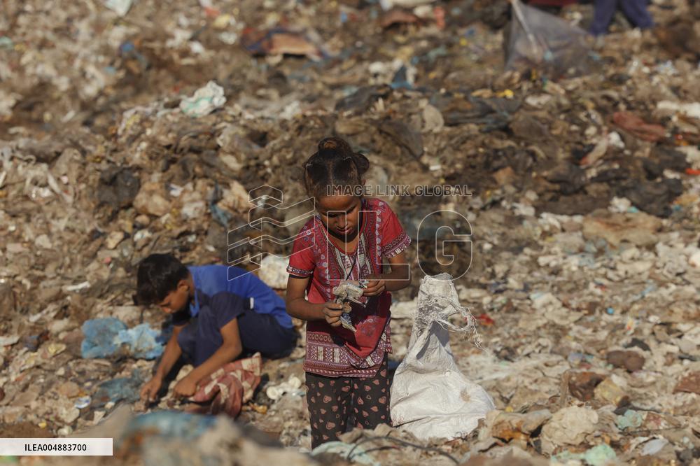 Gaza Scrap Search Amid Crisis