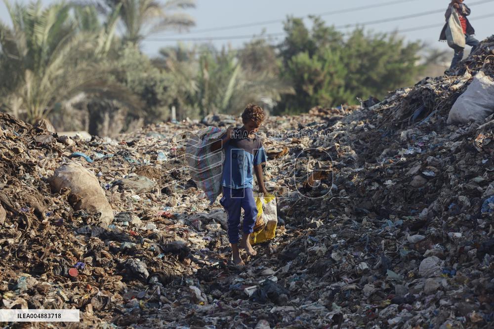 Gaza Scrap Search Amid Crisis