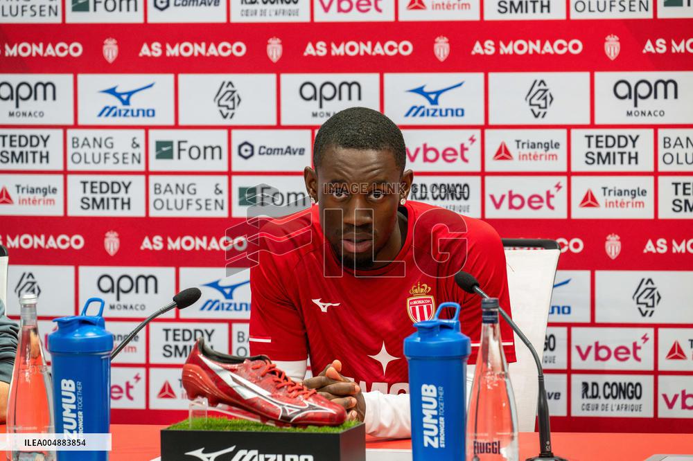 AS Monaco Training and Press Conference - La Turbie